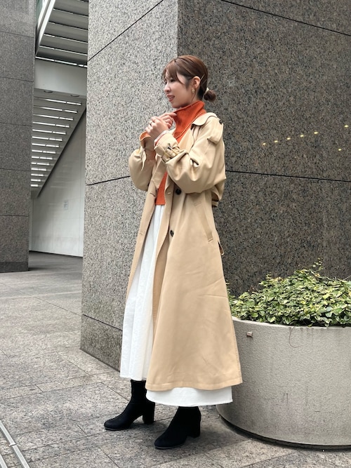 本日値下げ！ungrid トレンチコート アングリッド Ungrid ルーズトレンチコート （キャメル