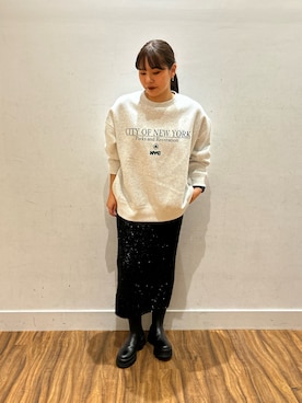 「REMME（レメ）のアイテム」を使った、松井夏希さん（レディース・158cm）の秋コーディネート