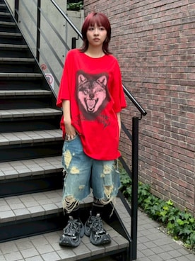 「Candy Stripper（キャンディストリッパー）のアイテム」を使った、CandyStripper_kujiさん（レディース・148cm）の夏コーディネート