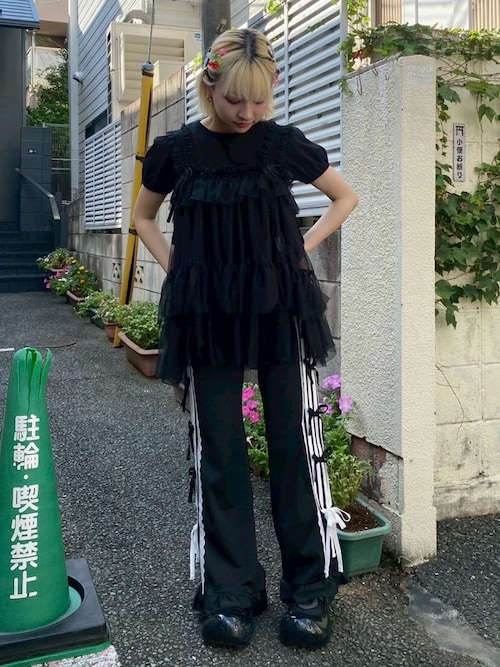 RIBBON RIBBON JERSEY パンツ（その他パンツ）｜Candy Stripper