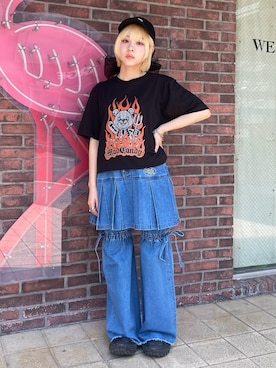 「Candy Stripper」｜「アイテム（帽子）」を使った、CandyStripper_kujiさん（レディース・148cm）の春コーディネート