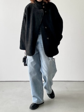 「SUGAR BISKET（シュガービスケット）のアイテム（ジャケット/アウター）」を使った、sumiさん（レディース・162cm）の冬コーディネート
