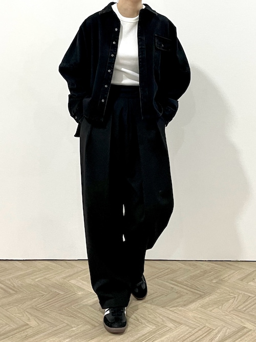 デニムワイドシャツ