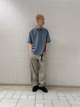 「BURLAP OUTFITTER（バーラップアウトフィッター）のアイテム」を使った、江口尊将さん（メンズ・174cm）の春コーディネート