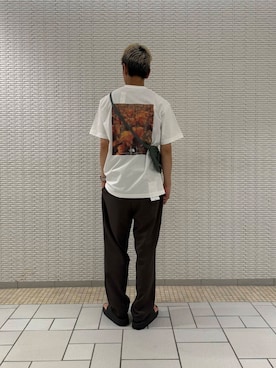 「アーバンリサーチドアーズ」｜江口尊将さん（メンズ・174cm）の夏コーディネート