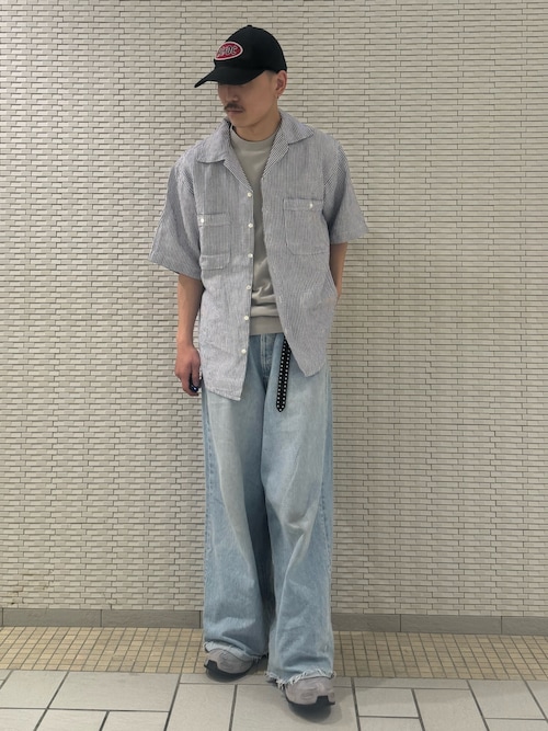 LIFE STYLE TAILOR ハイゲージクルーネック半袖ニット（シャツ