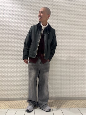 「アーバンリサーチドアーズ」｜江口尊将さん（メンズ・174cm）の秋コーディネート