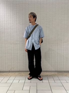 「アーバンリサーチ」｜江口尊将さん（メンズ・174cm）の夏コーディネート