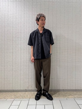 「アーバンリサーチ」｜江口尊将さん（メンズ・174cm）の夏コーディネート