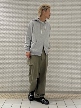 「季節の変わり目羽織コーデ」｜江口尊将さん（メンズ・174cm）の秋コーディネート