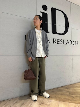 「アイテム（カーディガン/ボレロ）」を使った、江口尊将さん（メンズ・174cm）の夏コーディネート