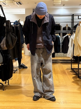 江口尊将さん（メンズ・174cm）の春コーディネート