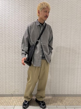 「アーバンリサーチドアーズ」｜江口尊将さん（メンズ・174cm）の夏コーディネート