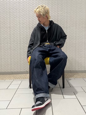 「季節の変わり目羽織コーデ」｜江口尊将さん（メンズ・174cm）の秋コーディネート