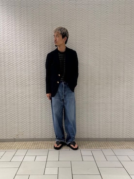 「アーバンリサーチ」｜江口尊将さん（メンズ・174cm）の夏コーディネート