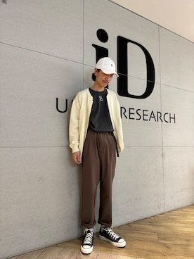 「アーバンリサーチ」｜江口尊将さん（メンズ・174cm）の秋コーディネート