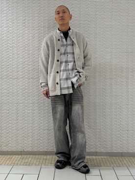 「アーバンリサーチドアーズ」｜江口尊将さん（メンズ・174cm）の冬コーディネート