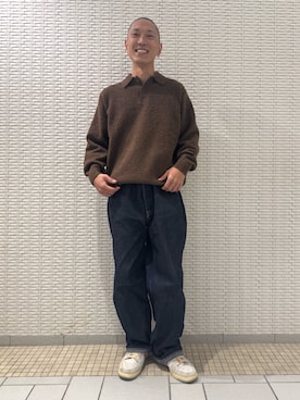 「ur_welcomeありがとうに会いに行く。」｜江口尊将さん（メンズ・174cm）の冬コーディネート