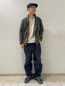 「URBAN RESEARCH」｜「アイテム（ジャケット/アウター）」を使った、江口尊将さん（メンズ・174cm）の冬コーディネート