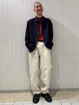 「アーバンリサーチドアーズ」｜江口尊将さん（メンズ・174cm）の秋コーディネート