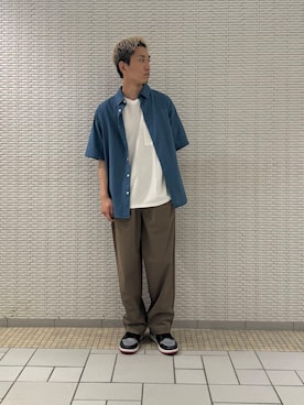 「アーバンリサーチドアーズ」｜江口尊将さん（メンズ・174cm）の夏コーディネート