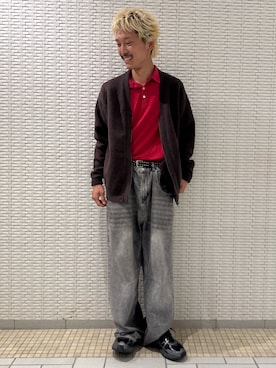 「アーバンリサーチドアーズ」｜江口尊将さん（メンズ・174cm）の秋コーディネート