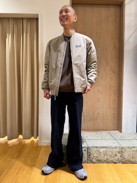 「アーバンリサーチドアーズ」｜江口尊将さん（メンズ・174cm）の秋コーディネート