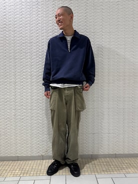 「アーバンリサーチドアーズ」｜江口尊将さん（メンズ・174cm）の秋コーディネート