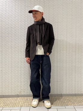 江口尊将さん（メンズ・174cm）の冬コーディネート