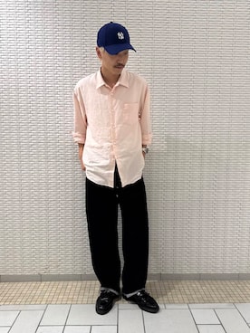 「アーバンリサーチドアーズ」｜江口尊将さん（メンズ・174cm）の夏コーディネート