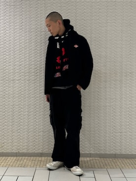 「URBAN RESEARCH」｜「アイテム（ジャケット/アウター）」を使った、江口尊将さん（メンズ・174cm）の冬コーディネート