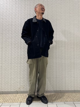 「アーバンリサーチドアーズ」｜江口尊将さん（メンズ・174cm）の秋コーディネート