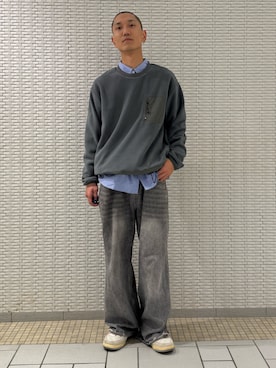 江口尊将さん(メンズ・174cm)の冬コーディネート