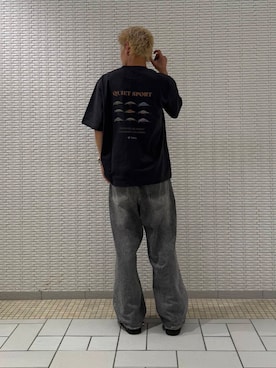 「アーバンリサーチドアーズ」｜江口尊将さん（メンズ・174cm）の夏コーディネート