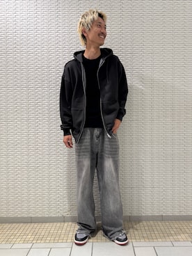 「季節の変わり目羽織コーデ」｜江口尊将さん（メンズ・174cm）の秋コーディネート