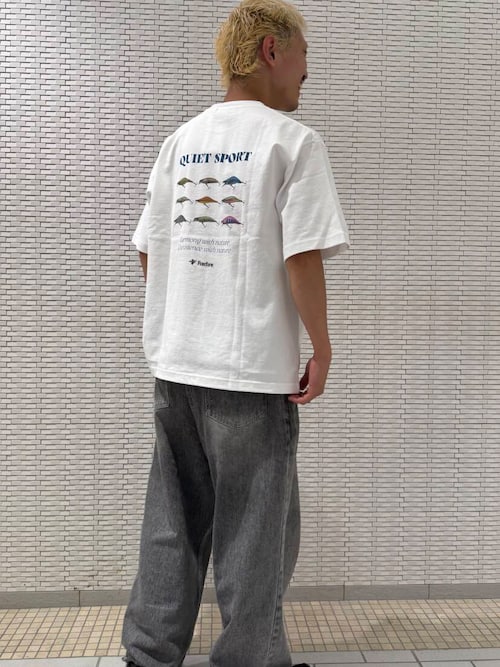 新品タグつき　folk made Tシャツ　Mサイズ 別注』Foxfire×DOORS ルアープリントTシャツ（Tシャツ