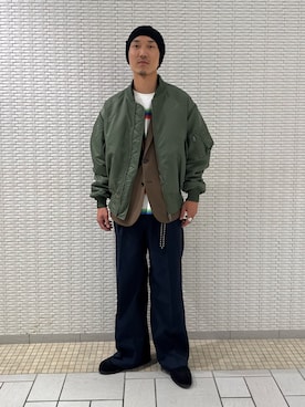 江口尊将さん(メンズ・174cm)の秋コーディネート