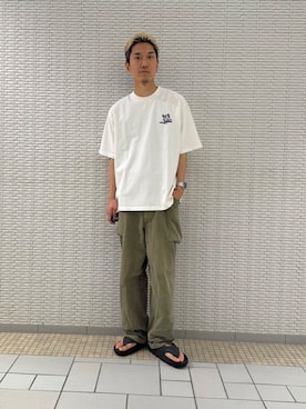 「アーバンリサーチドアーズ」｜江口尊将さん（メンズ・174cm）の夏コーディネート