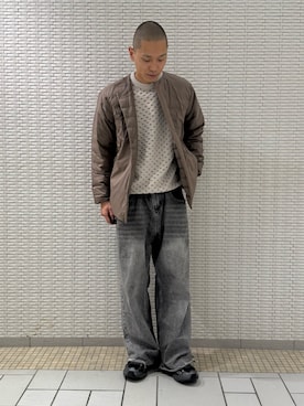 「アーバンリサーチドアーズ」｜江口尊将さん（メンズ・174cm）の冬コーディネート