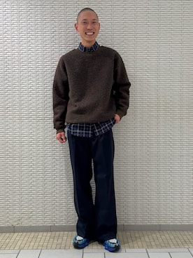 江口尊将さん（メンズ・174cm）の冬コーディネート