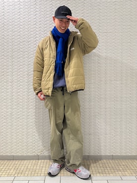 「URBAN RESEARCH」｜「アイテム（ジャケット/アウター）」を使った、江口尊将さん（メンズ・174cm）の冬コーディネート