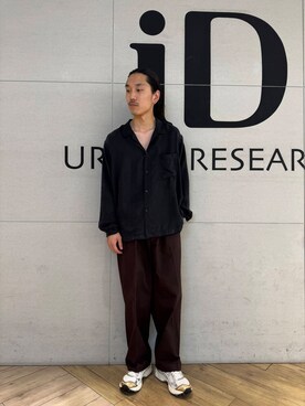 「アーバンリサーチ」｜江口尊将さん（メンズ・174cm）の秋コーディネート