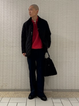 「アーバンリサーチドアーズ」｜江口尊将さん（メンズ・174cm）の秋コーディネート