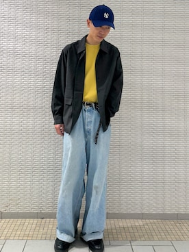 江口尊将さん（メンズ・174cm）の冬コーディネート