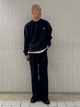 「アーバンリサーチドアーズ」｜江口尊将さん（メンズ・174cm）の秋コーディネート