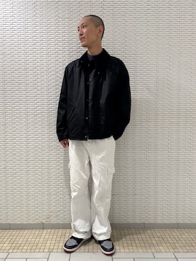 「URBAN RESEARCH」｜「アイテム（ジャケット/アウター）」を使った、江口尊将さん（メンズ・174cm）の冬コーディネート