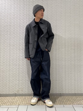 「ur_welcomeありがとうに会いに行く。」｜江口尊将さん（メンズ・174cm）の冬コーディネート