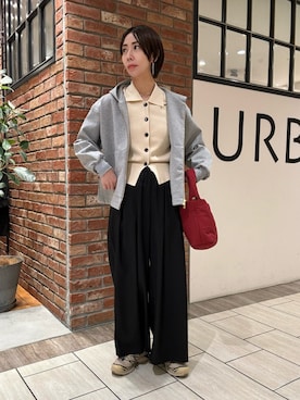「URBAN RESEARCH（アーバンリサーチ）のアイテム（ブルゾン）」を使った、ひとみさん（レディース・164cm）の秋コーディネート