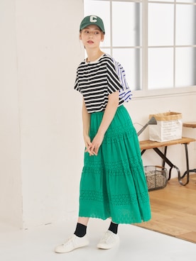 「a:mure（アミュール）のアイテム」を使った、amureofficialさん（レディース・164cm）の夏コーディネート