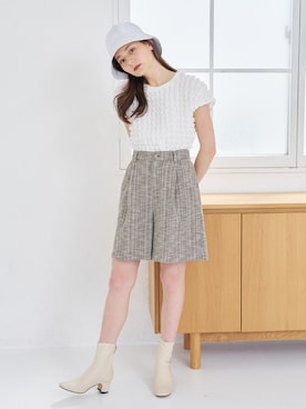 「a:mure（アミュール）のアイテム」を使った、amureofficialさん（レディース・164cm）の夏コーディネート